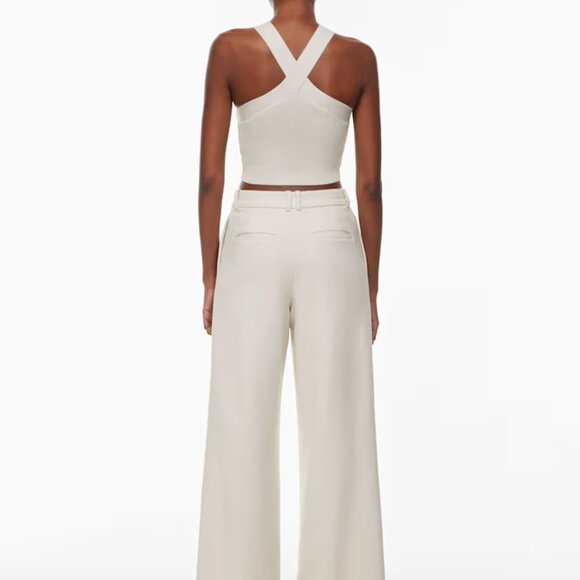 NWOT Aritzia BABATON Sculpt Criss Cross Tank BURGUNDY XS - Picture 5 of 10